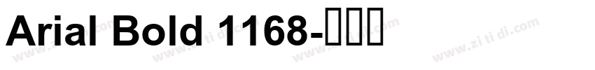 Arial Bold 1168字体转换